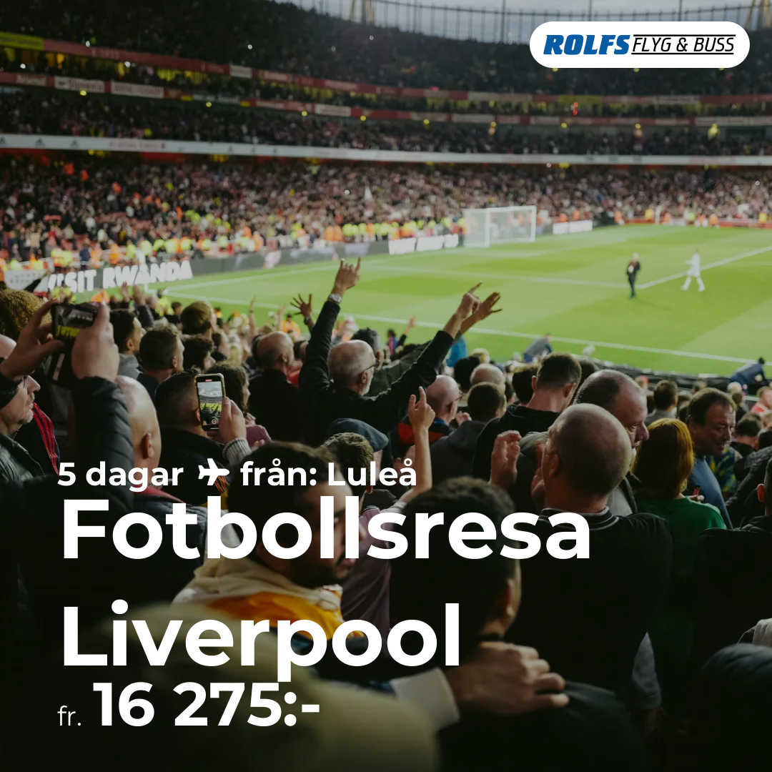 Fotbollsresa Liverpool