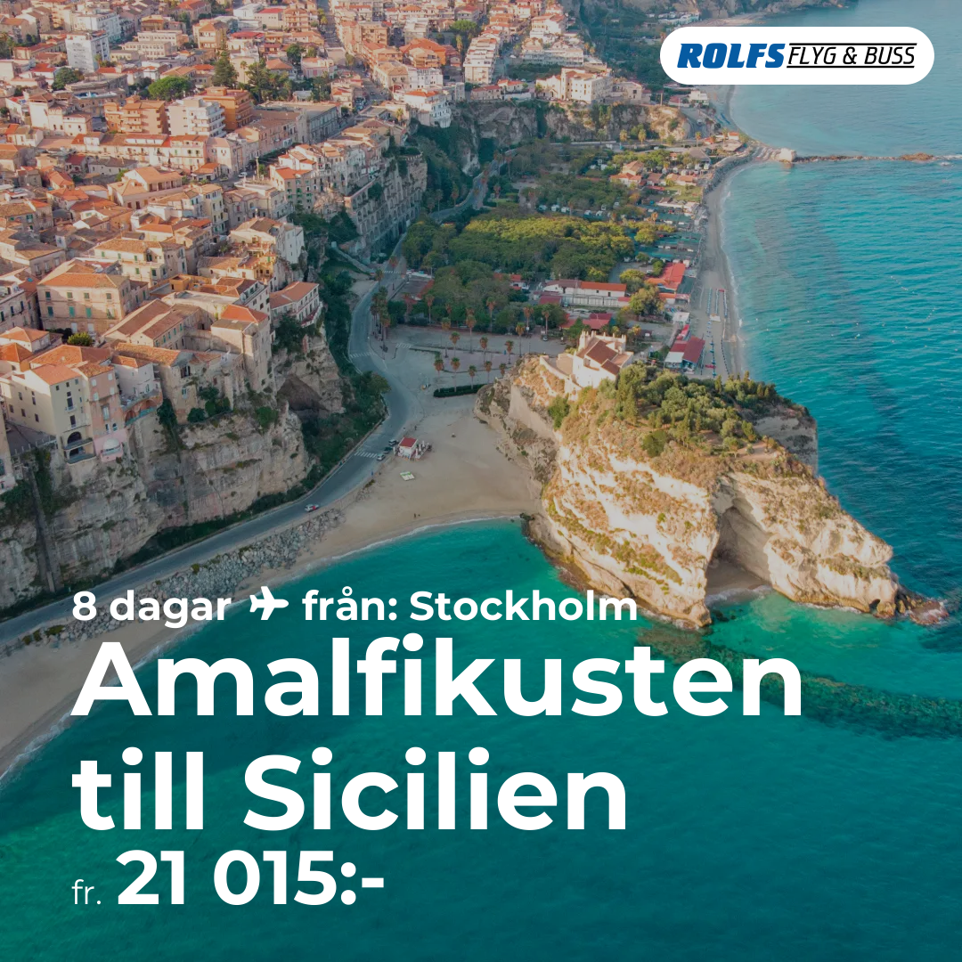 Amalfikusten till Sicilien