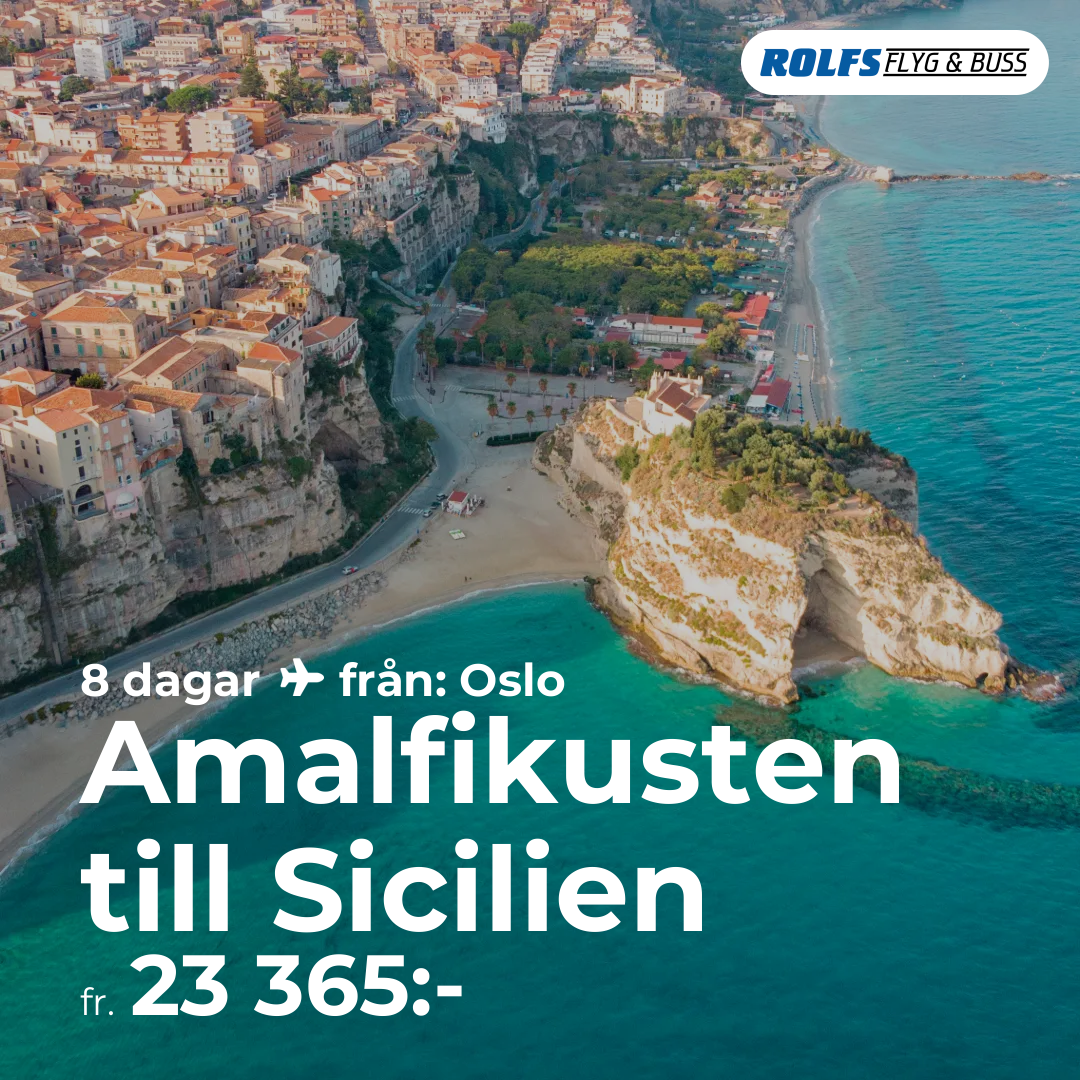 Amalfikusten till Sicilien