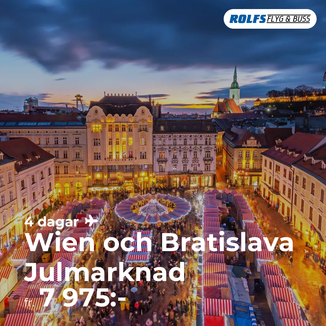 Wien och Bratislava Julmarknad