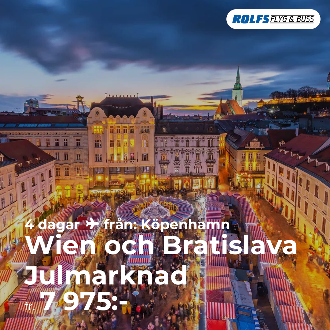 Wien och Bratislava Julmarknad