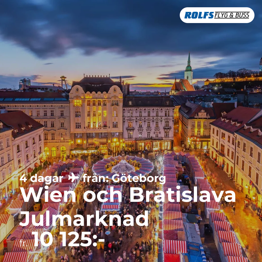 Wien och Bratislava Julmarknad