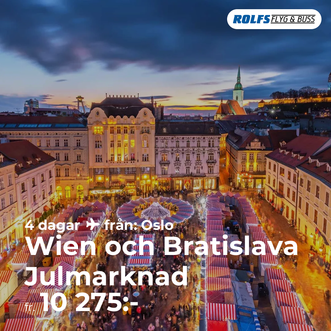 Wien och Bratislava Julmarknad
