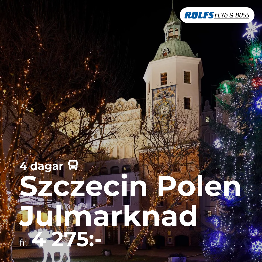 Szczecin Polen Julmarknad