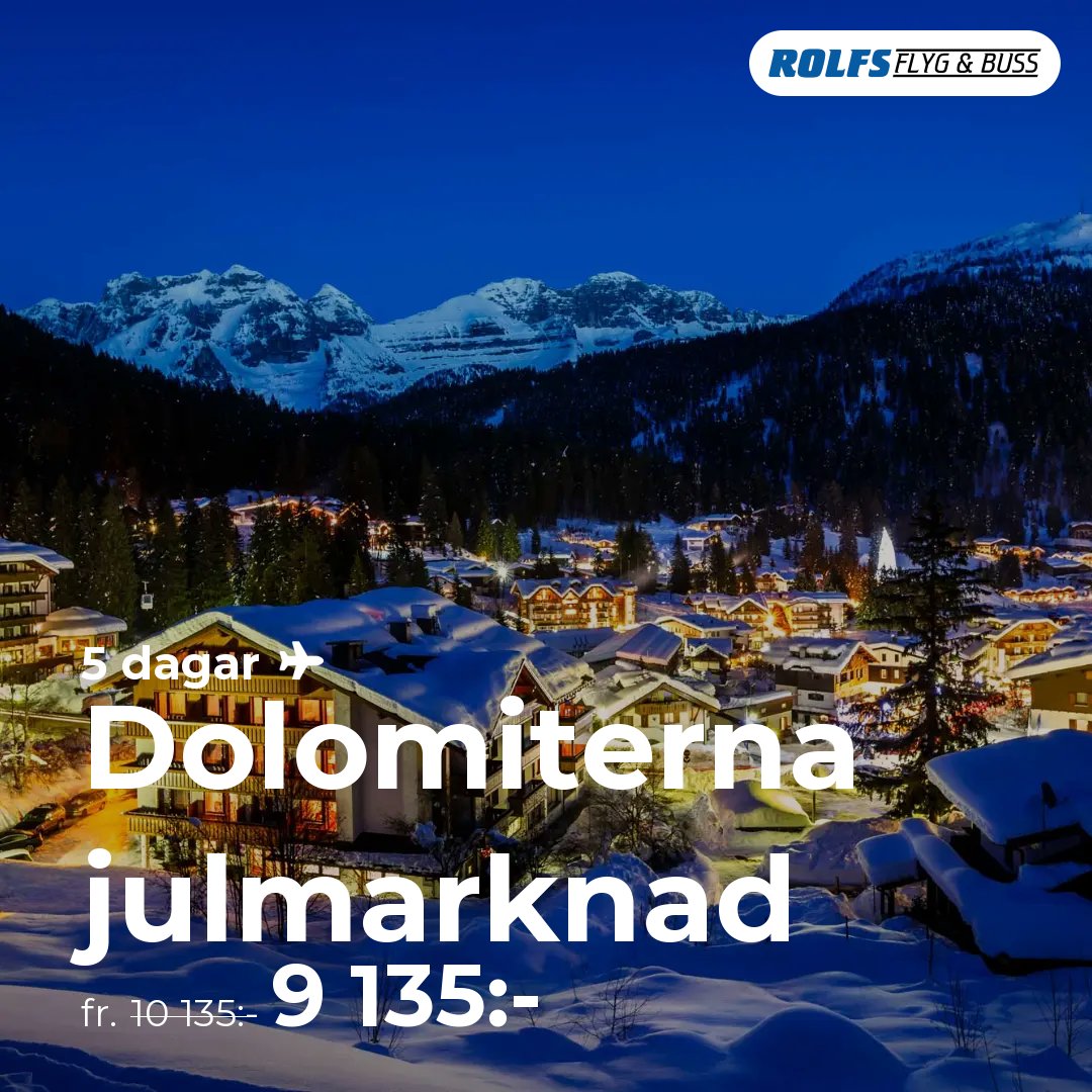 Dolomiterna julmarknad - 5 dagar