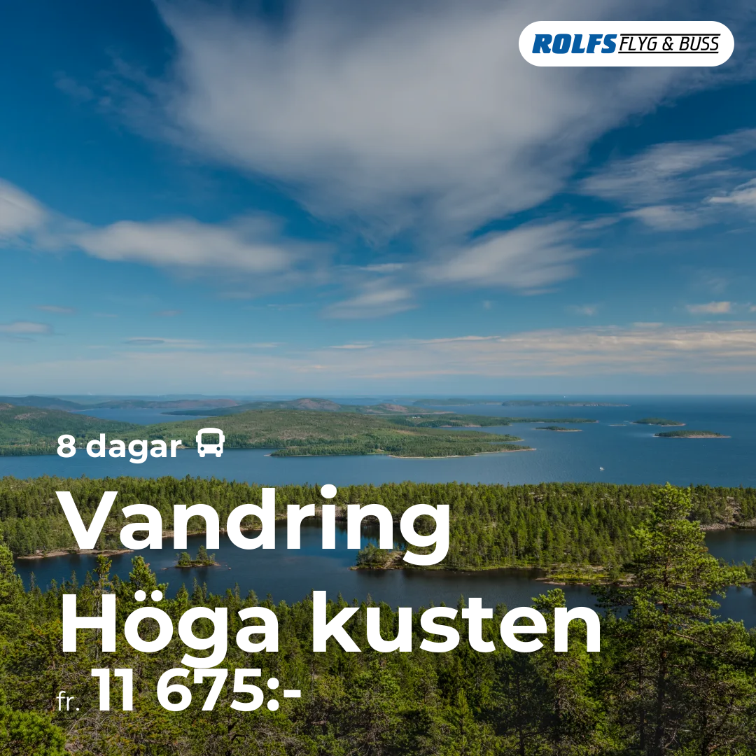 Vandring Höga kusten - 8 dagar