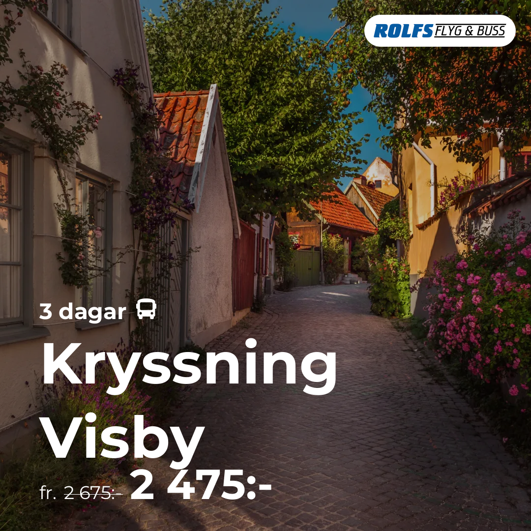 Kryssning Visby - 3 dagar