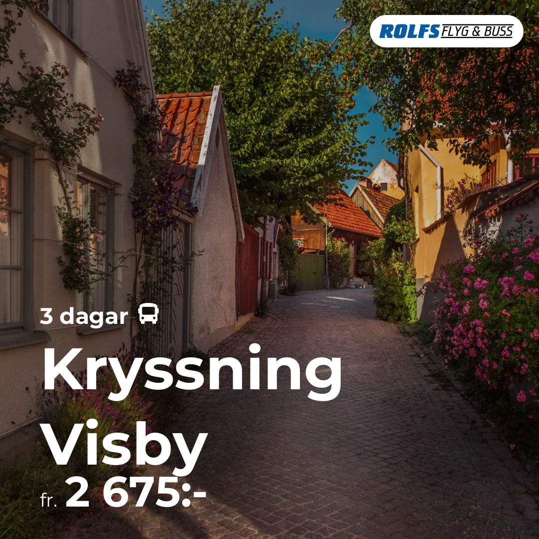 Kryssning Visby - 3 dagar