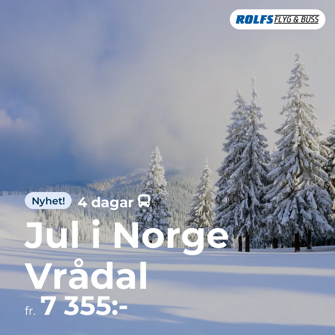 Jul i Norge Vrådal - 4 dagar