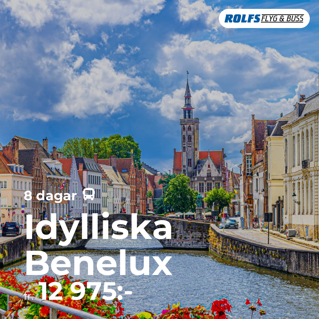 Idylliska Benelux - 8 dagar