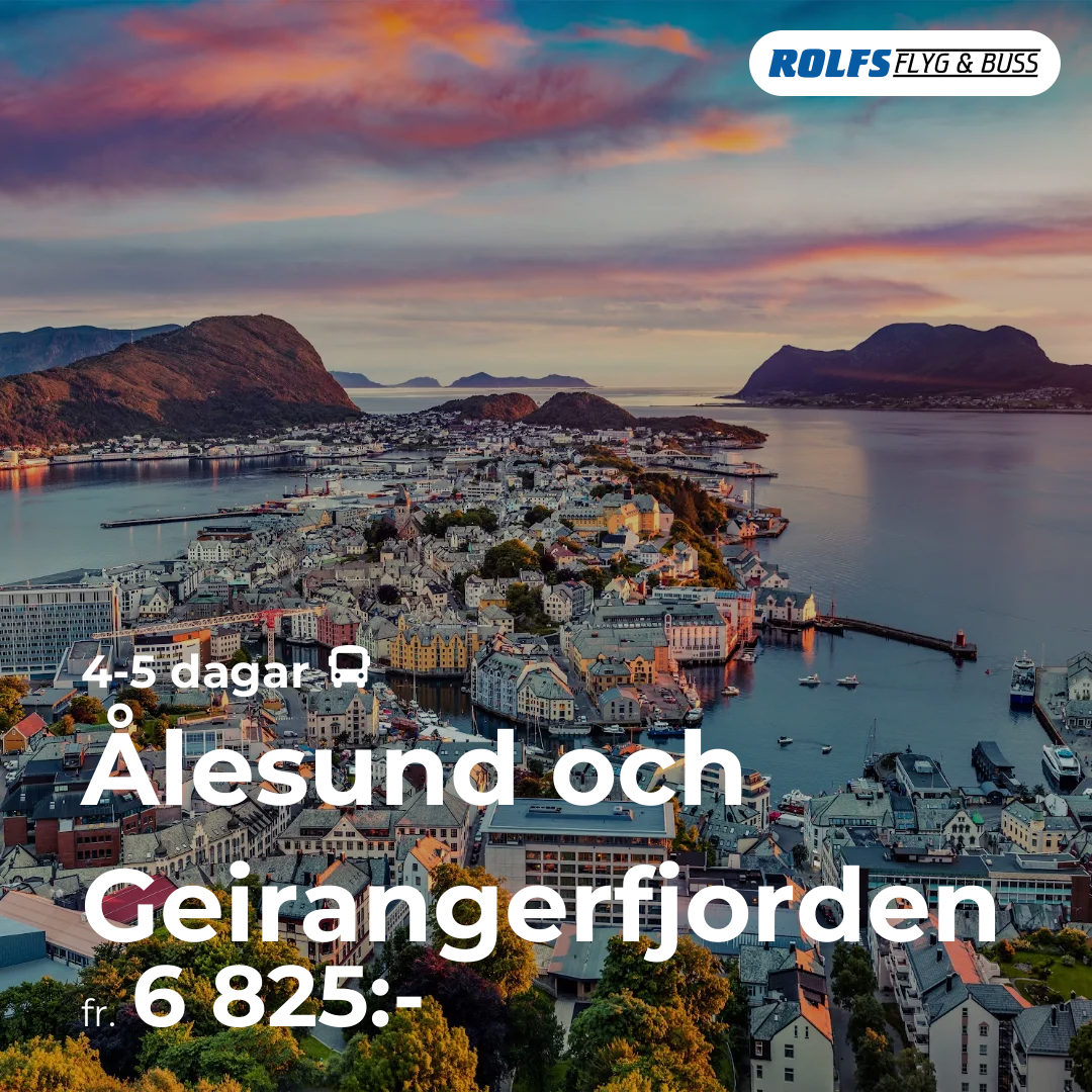 Ålesund och Geirangerfjorden - 4-5 dagar