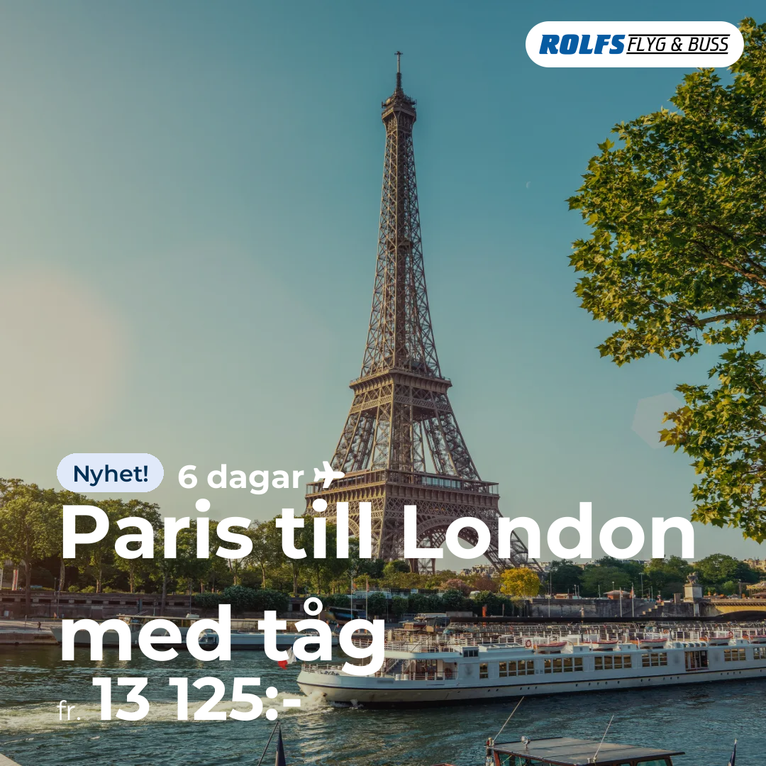 Paris till London med tåg