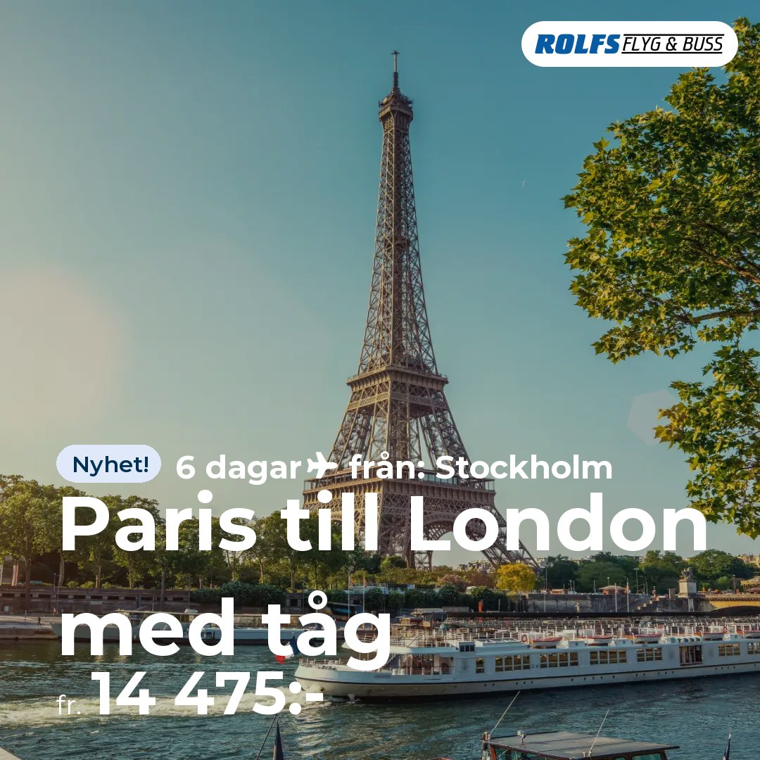 Paris till London med tåg