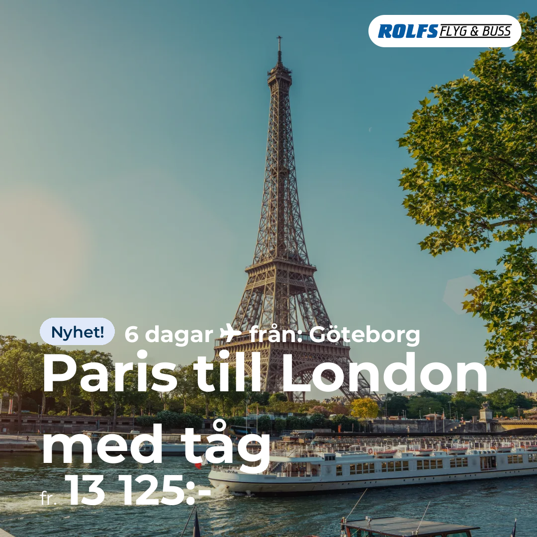 Paris till London med tåg