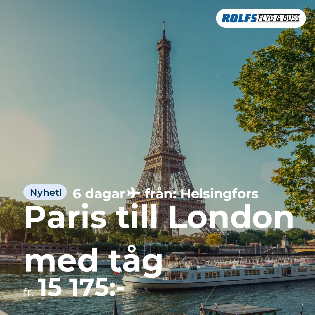 Paris till London med tåg