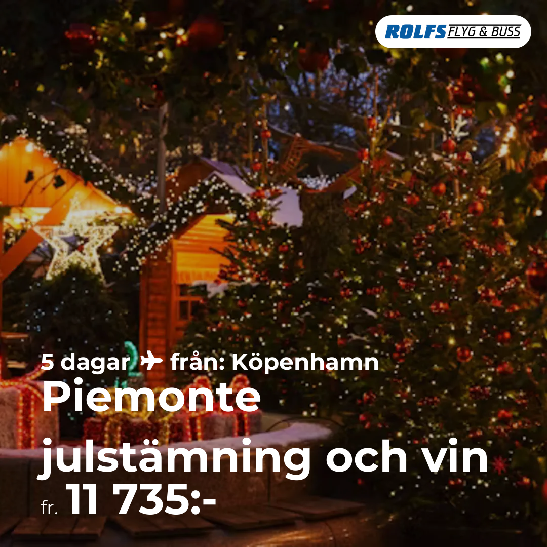 Piemonte julstämning och vin