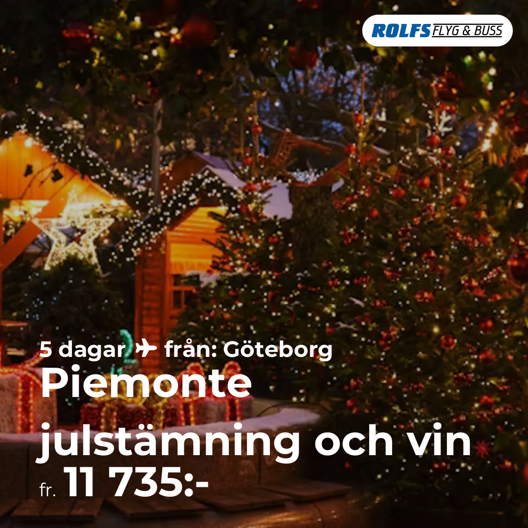 Piemonte julstämning och vin
