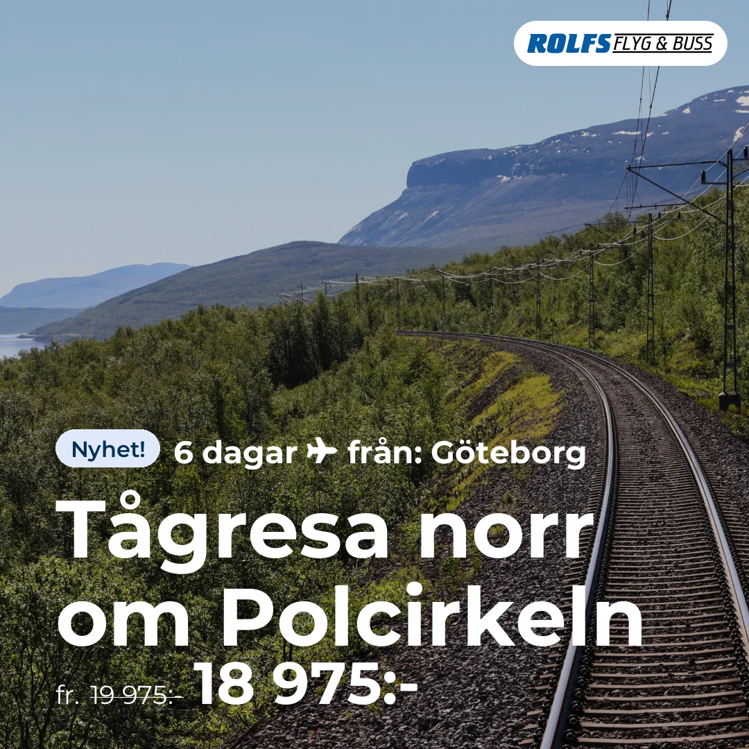 Tågresa norr om  Polcirkeln