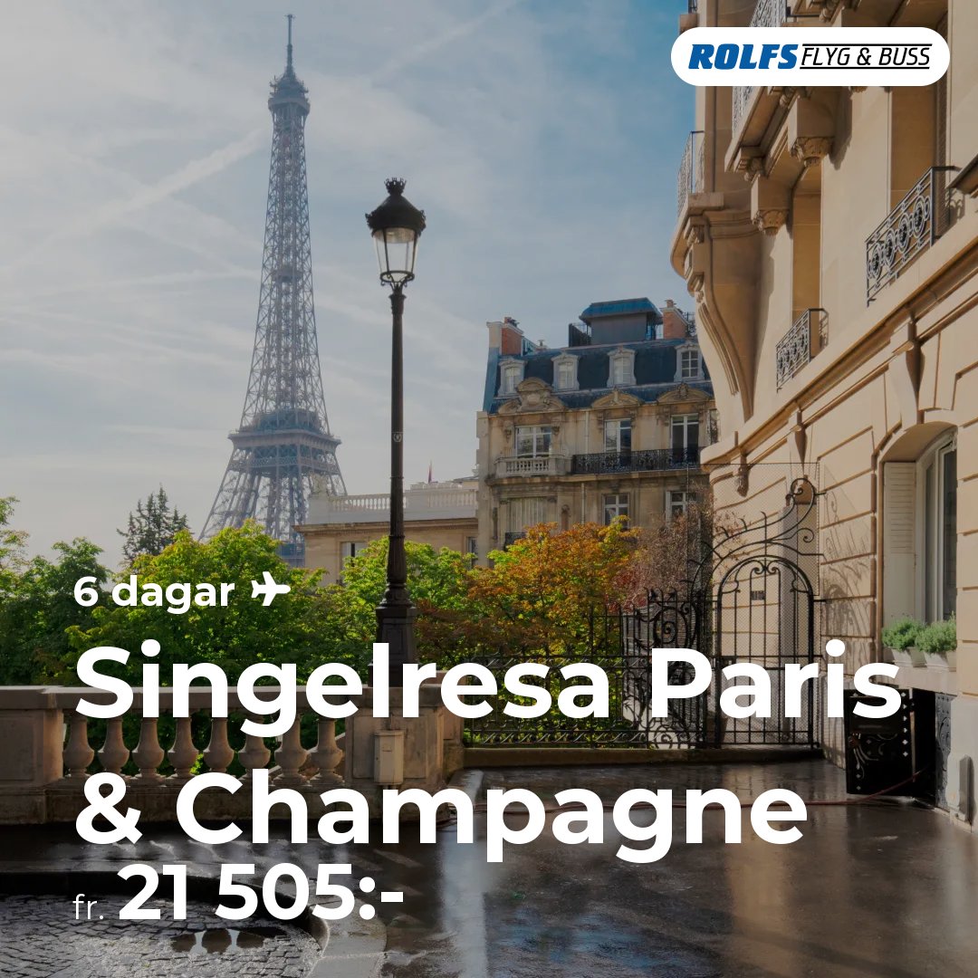 Singelresa Paris & Champagne
