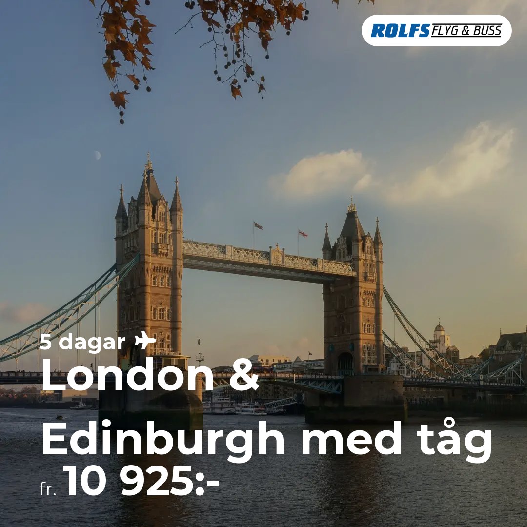 London & Edinburgh med tåg