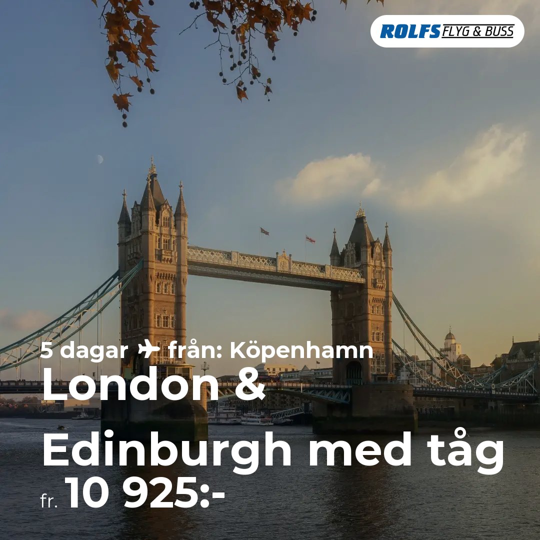 London & Edinburgh med tåg
