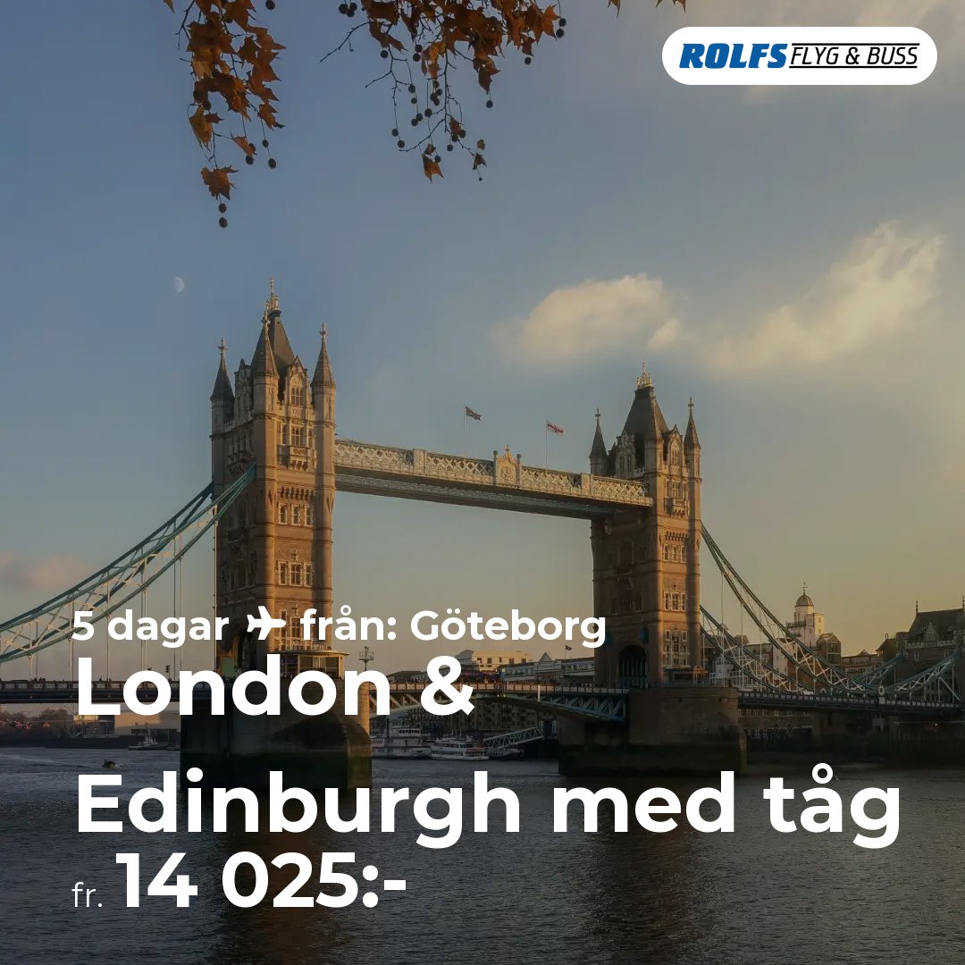 London & Edinburgh med tåg