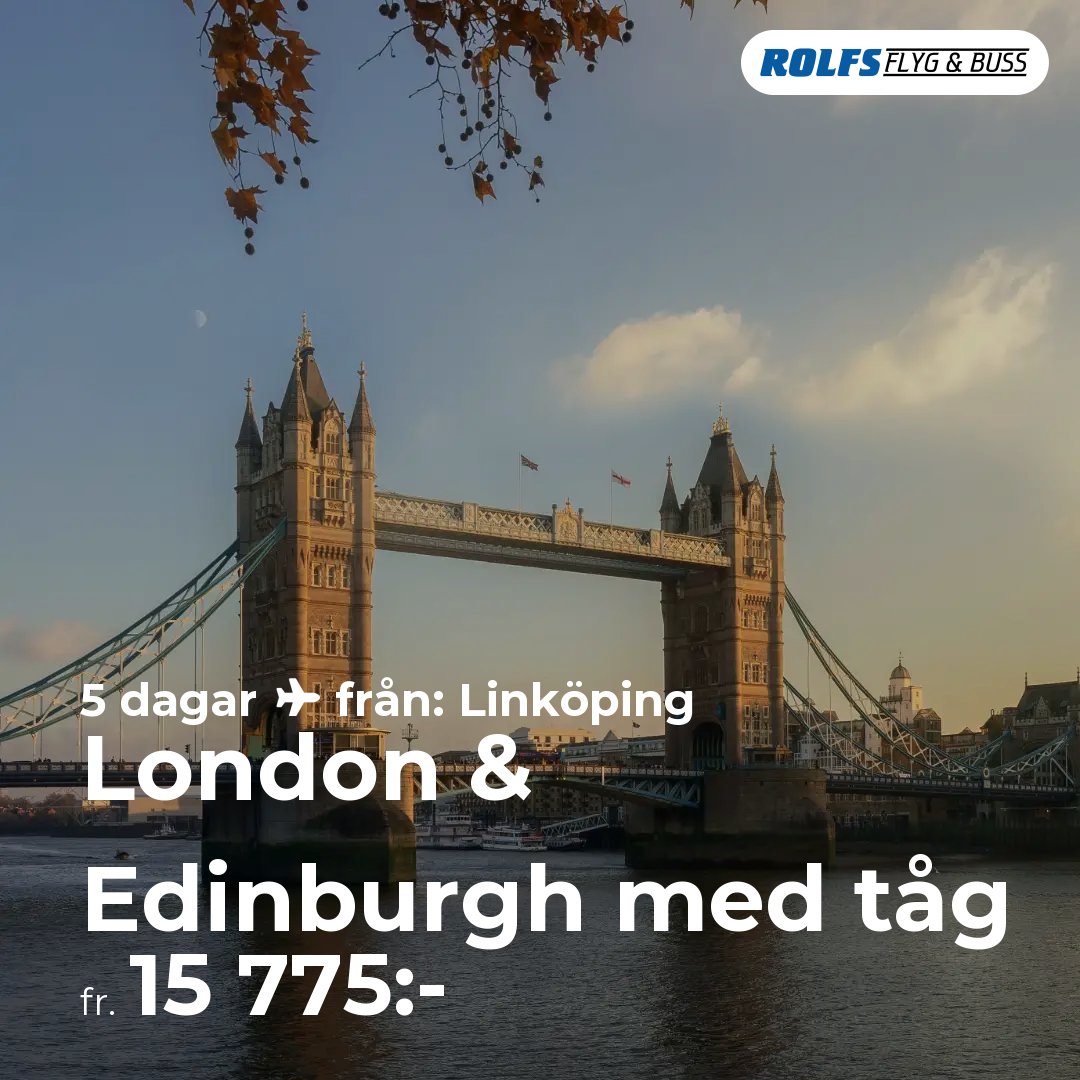 London & Edinburgh med tåg