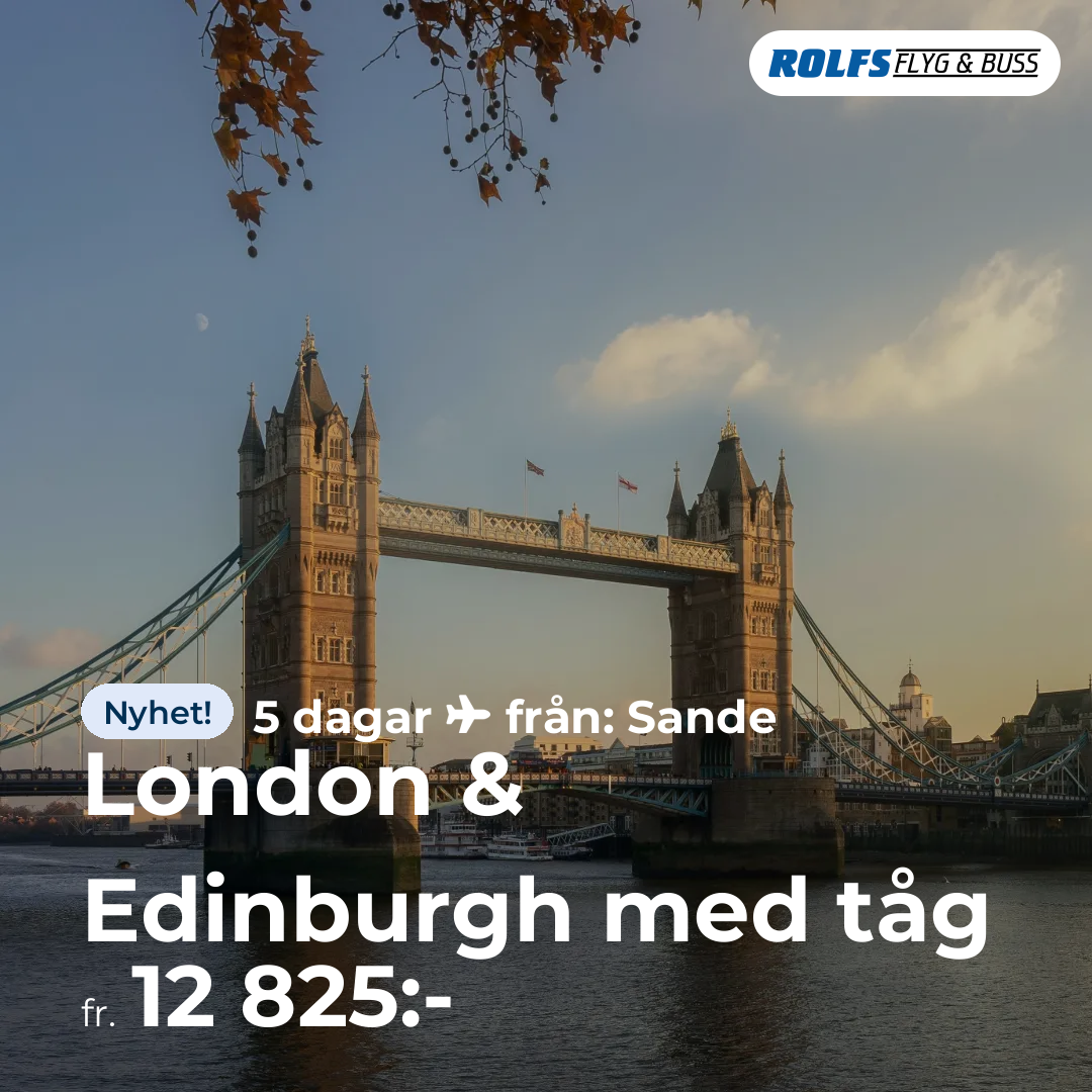 London & Edinburgh med tåg