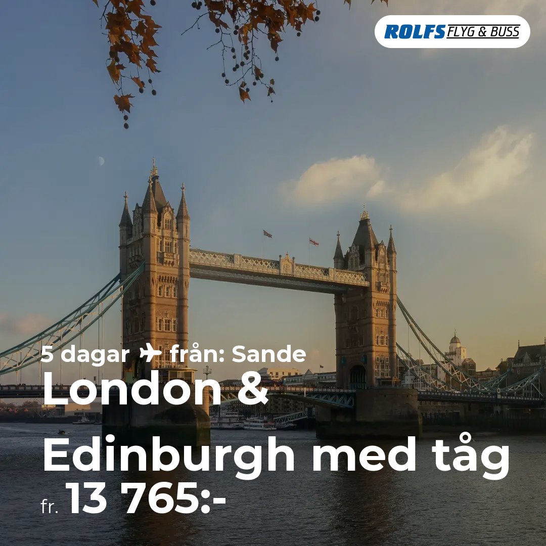 London & Edinburgh med tåg