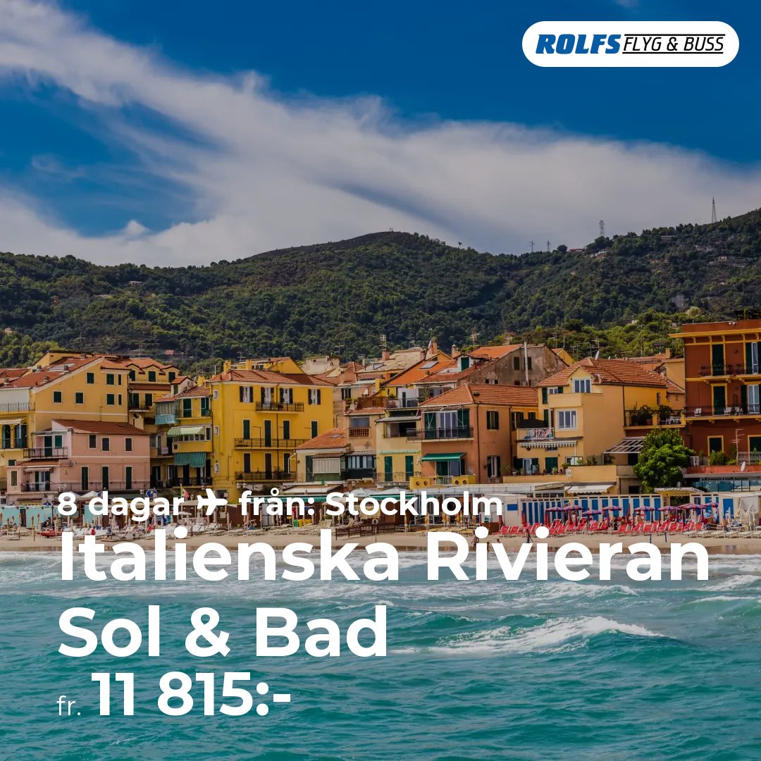Italienska Rivieran Sol & Bad