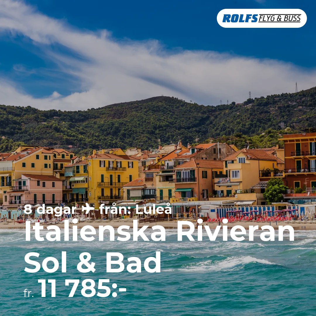 Italienska Rivieran Sol & Bad