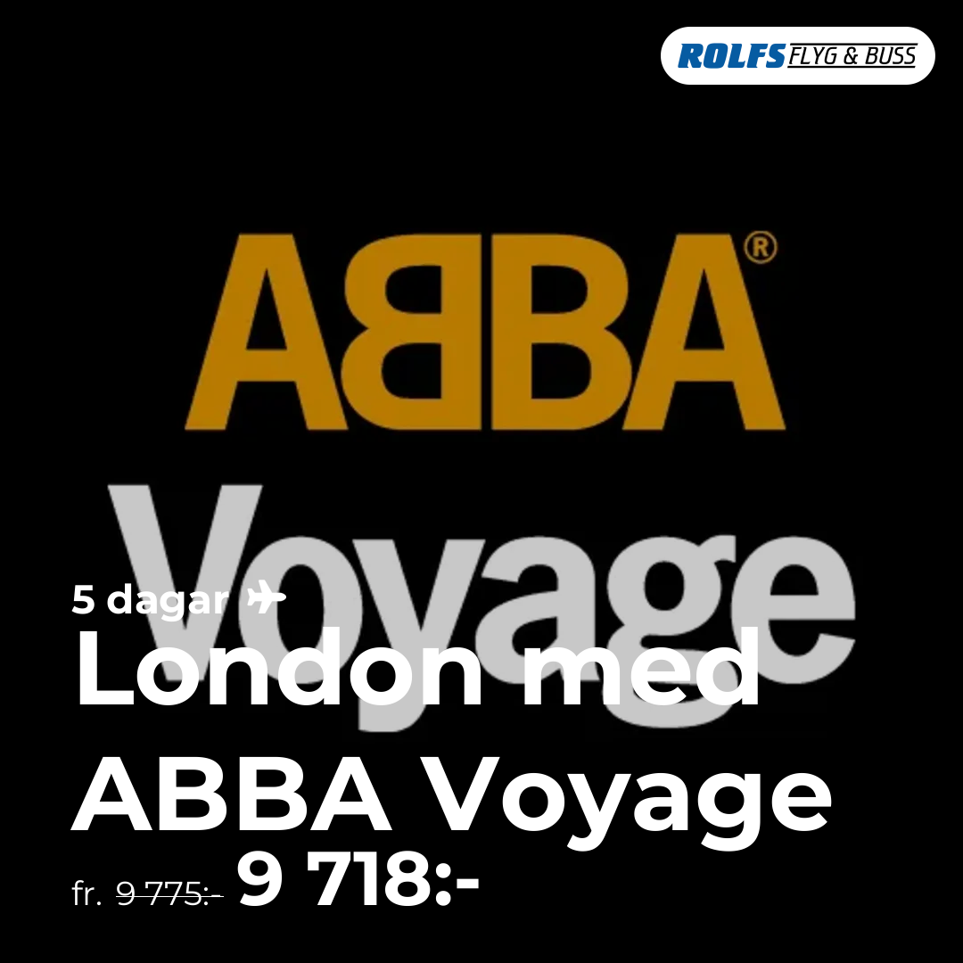 London med ABBA Voyage - 5 dagar