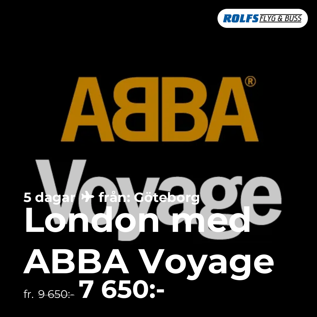 London med ABBA Voyage - 5 dagar
