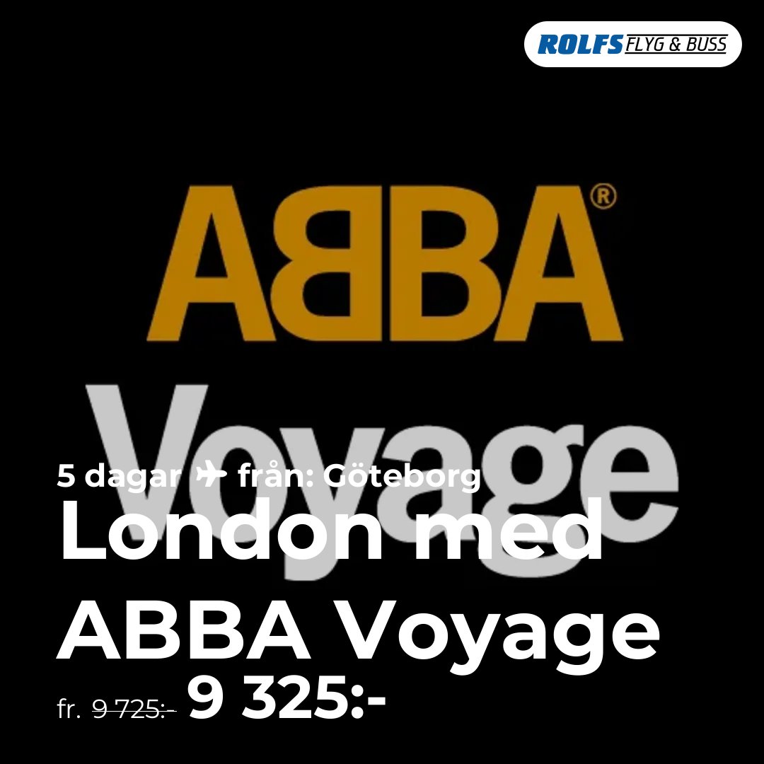 London med ABBA Voyage - 5 dagar