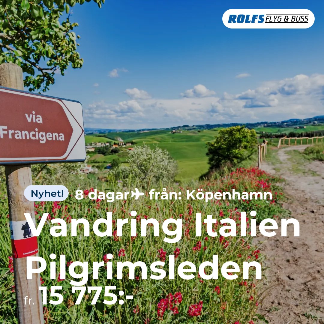 Vandring Italien Pilgrimsleden