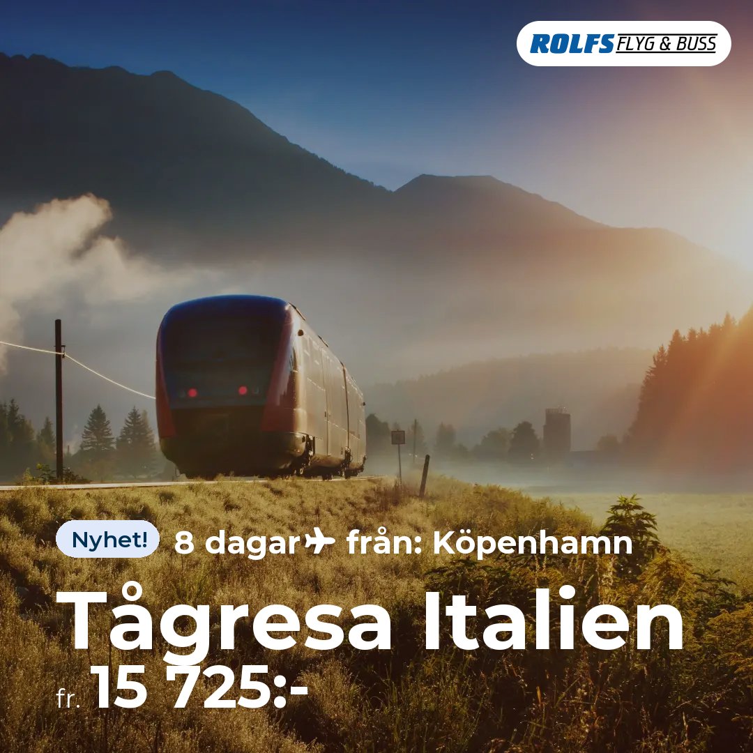 Tågresa Italien
