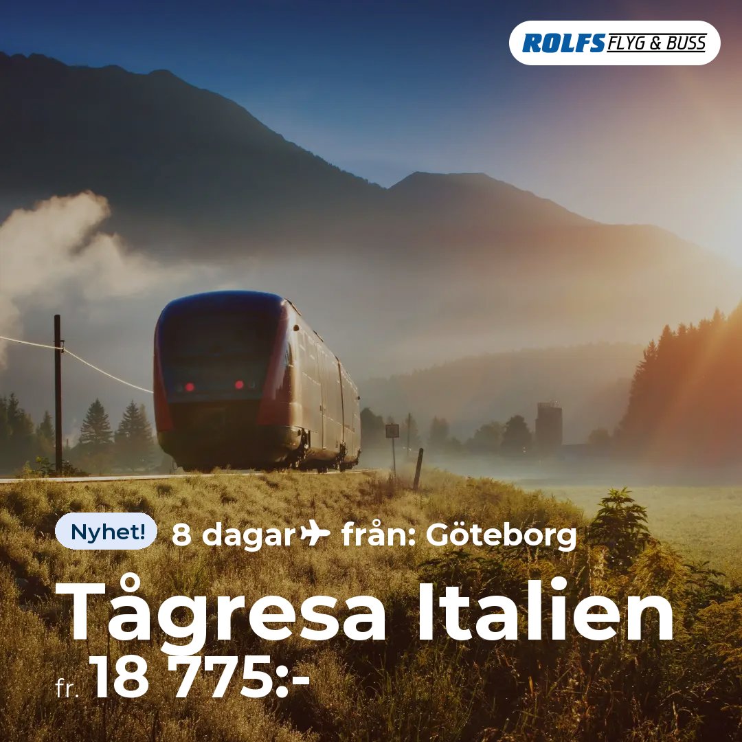 Tågresa Italien