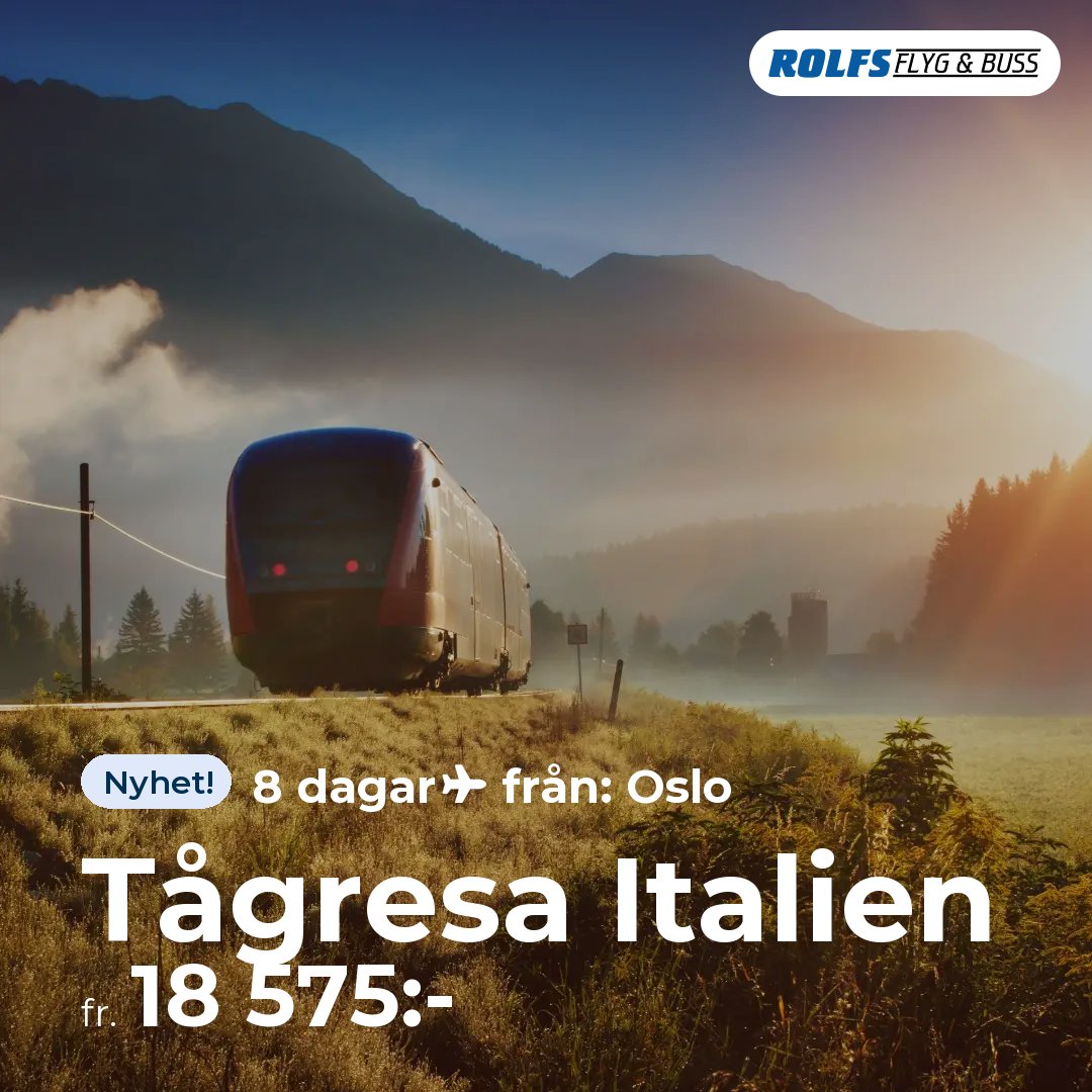 Tågresa Italien