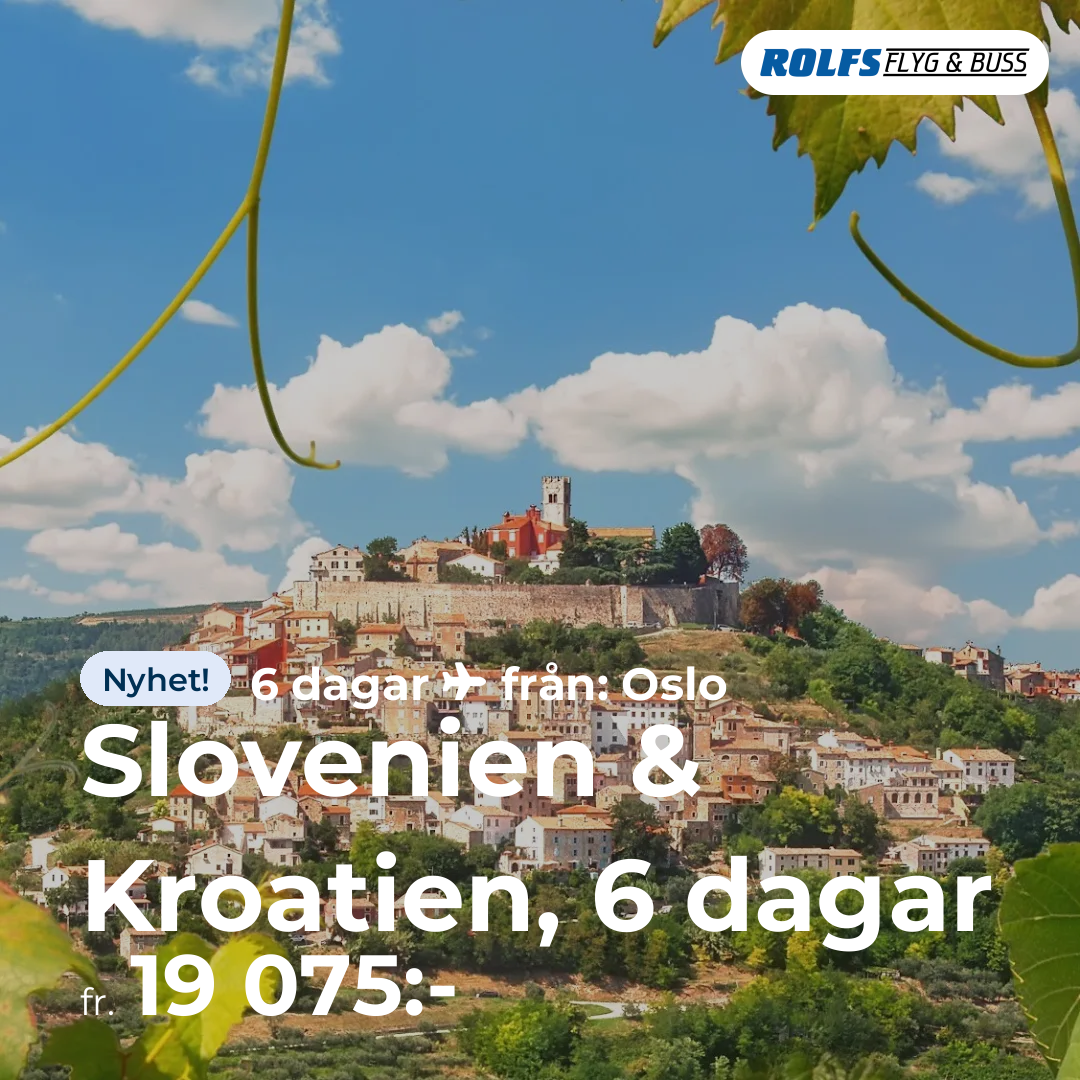 Slovenien & Kroatien, 6 dagar