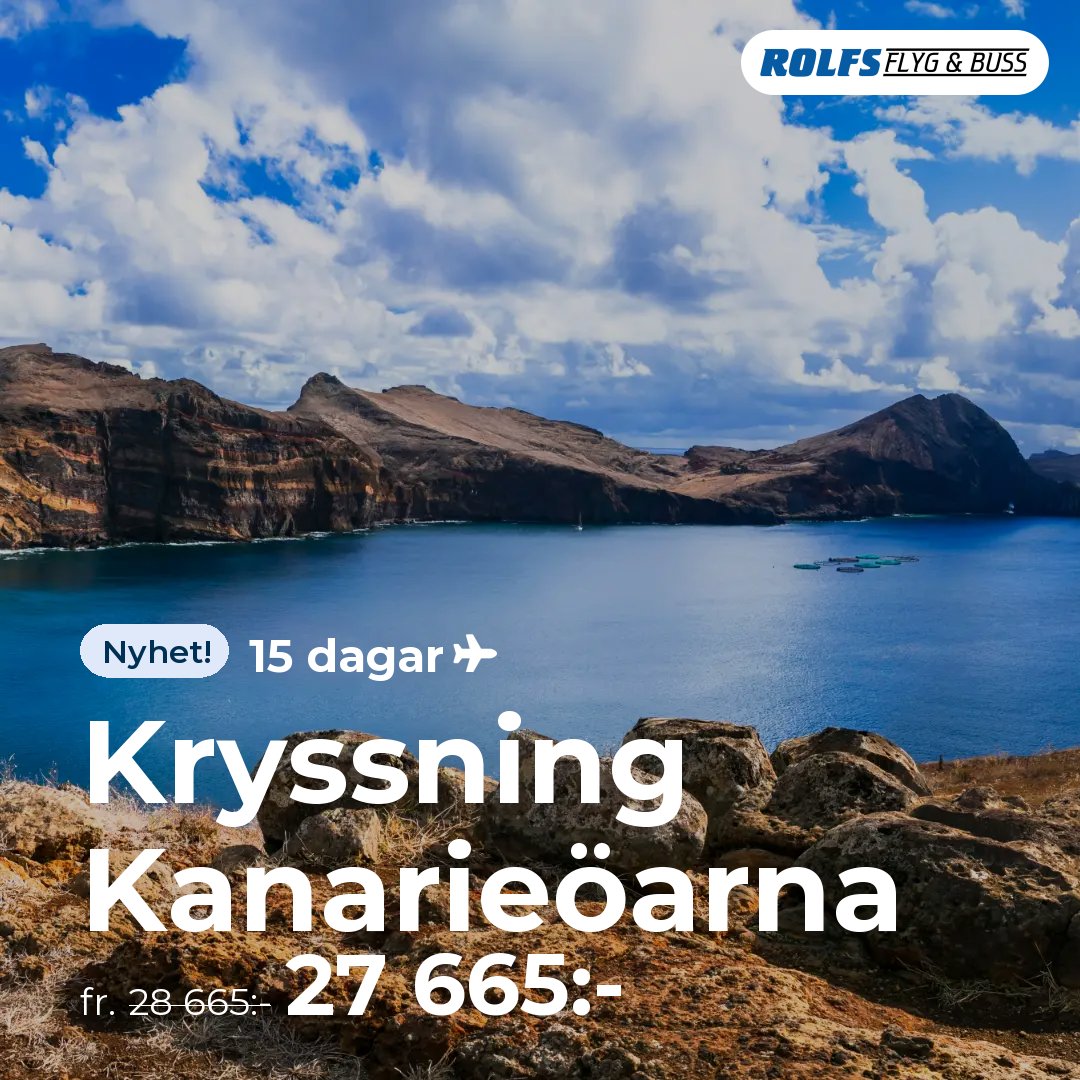 Kryssning Kanarieöarna - 15 dagar