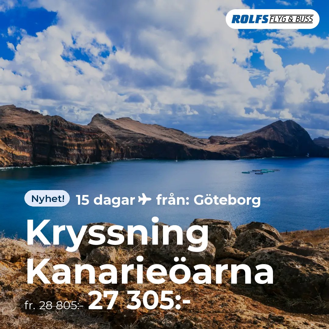 Kryssning Kanarieöarna - 15 dagar