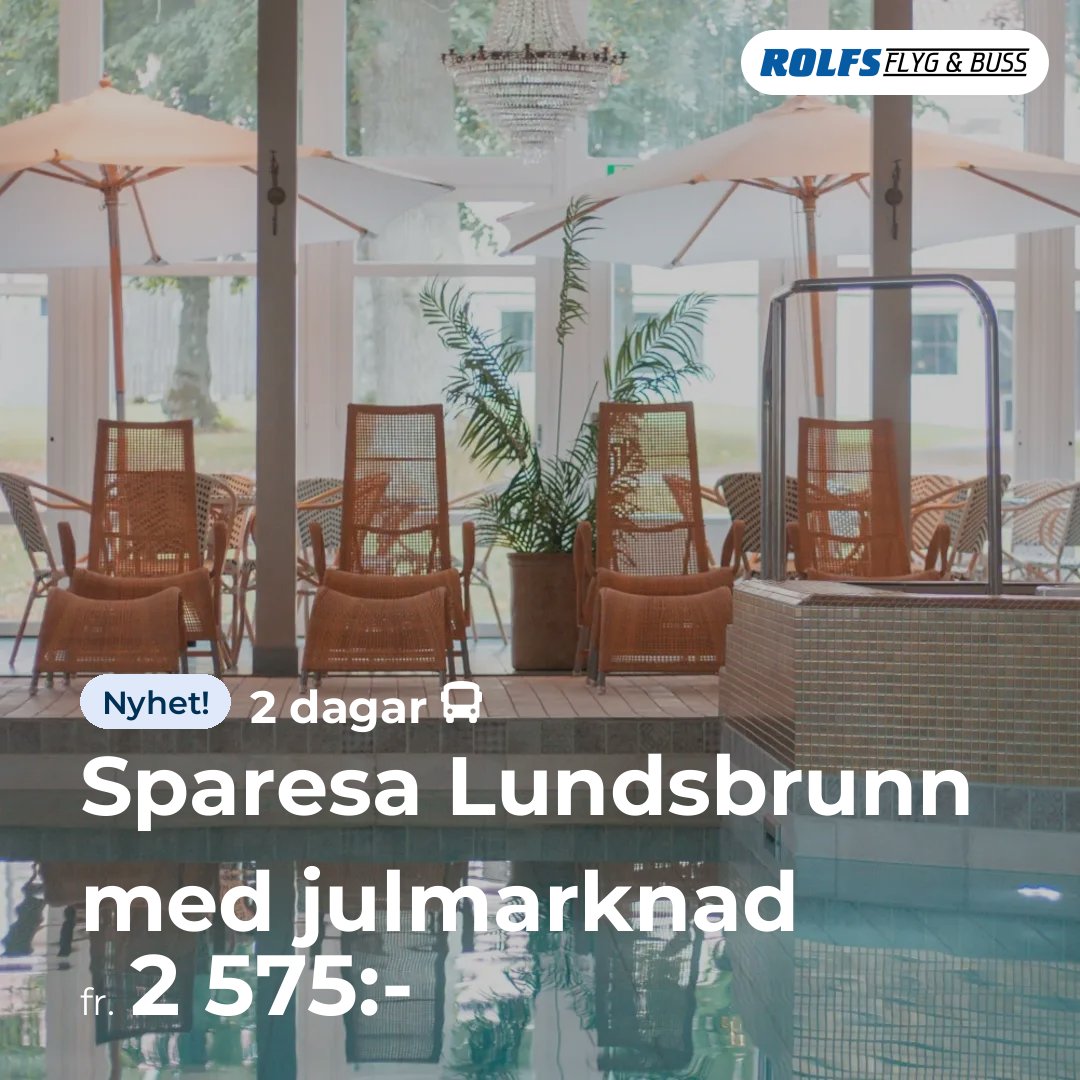 Sparesa Lundsbrunn med julmarknad - 2 dagar