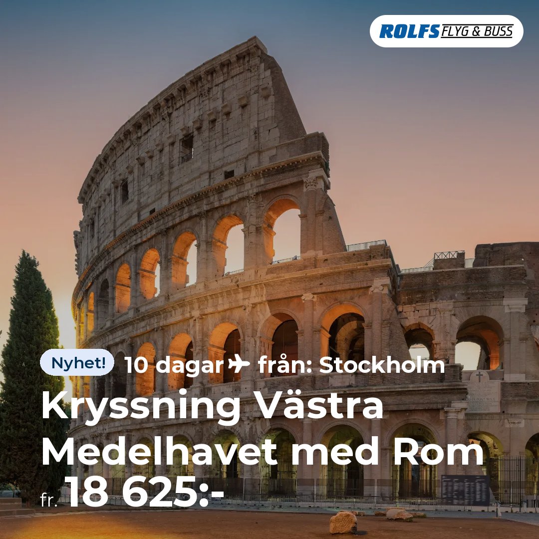 Kryssning Västra Medelhavet med Rom