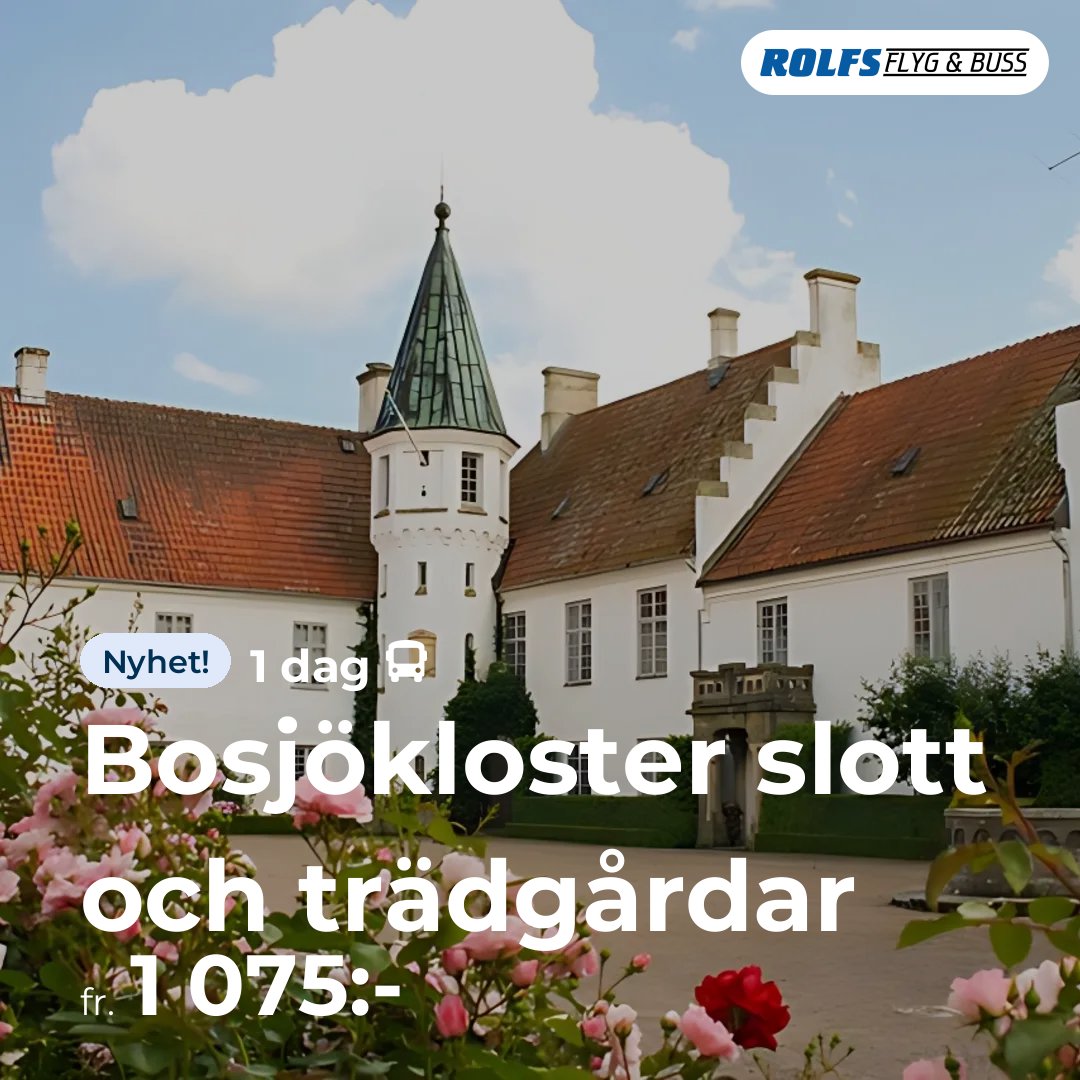 Bosjökloster slott och trädgårdar - 1 dag
