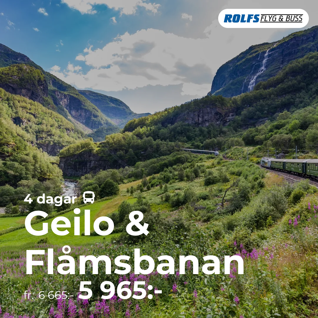 Geilo & Flåmsbanan - 4 dagar