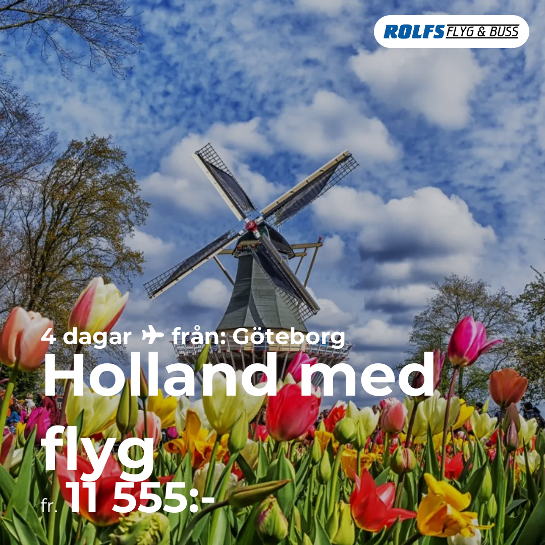 Holland med flyg