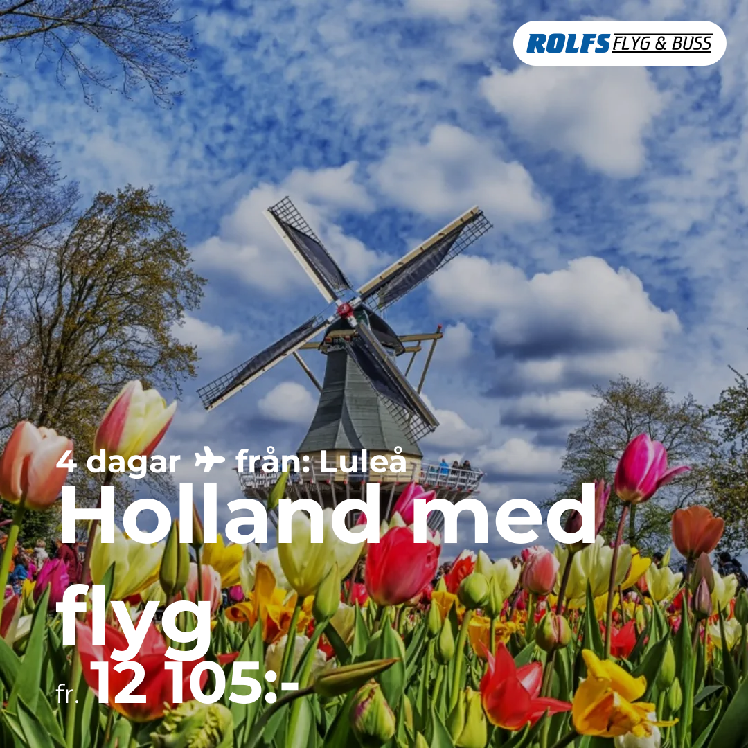 Holland med flyg