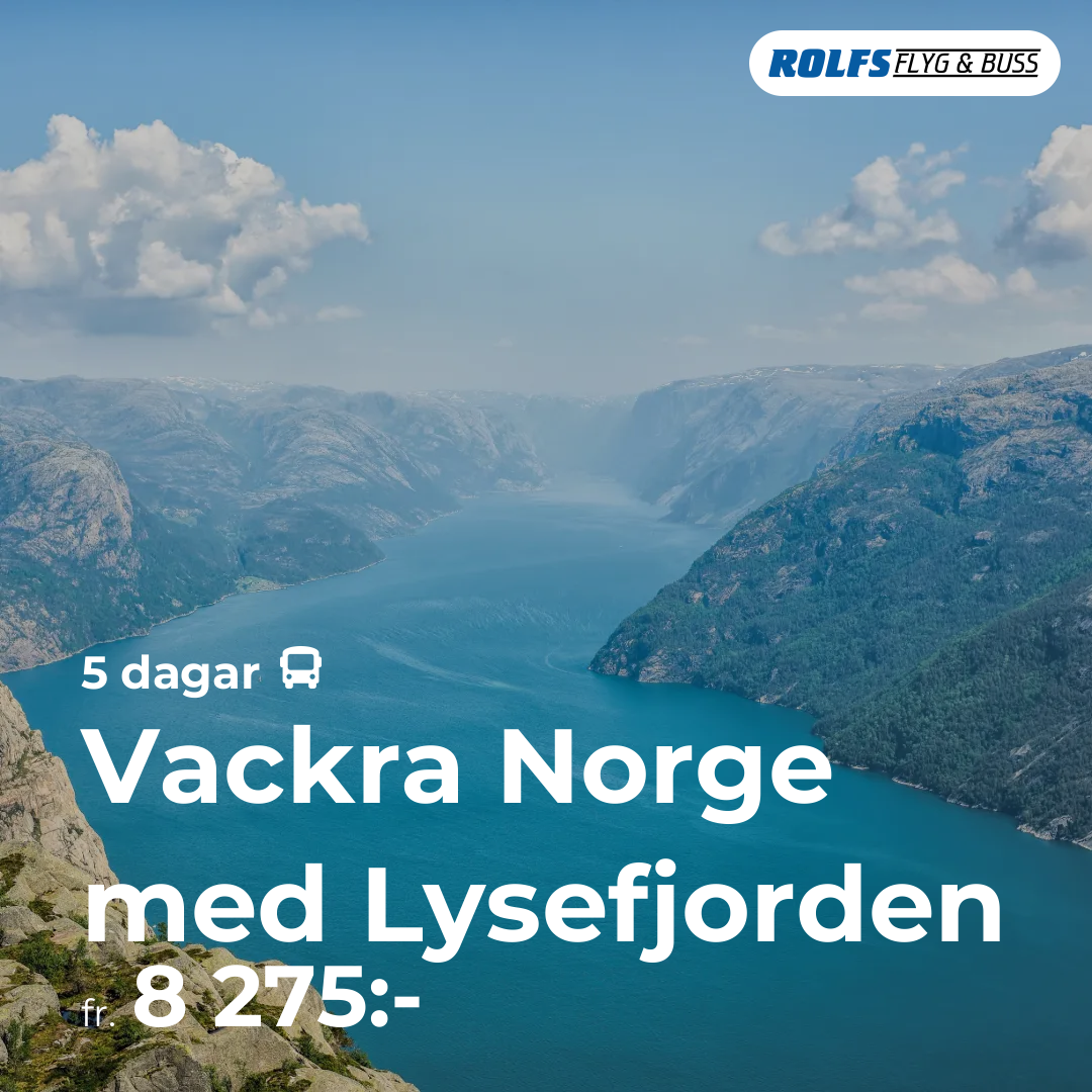 Vackra Norge med Lysefjorden - 5 dagar