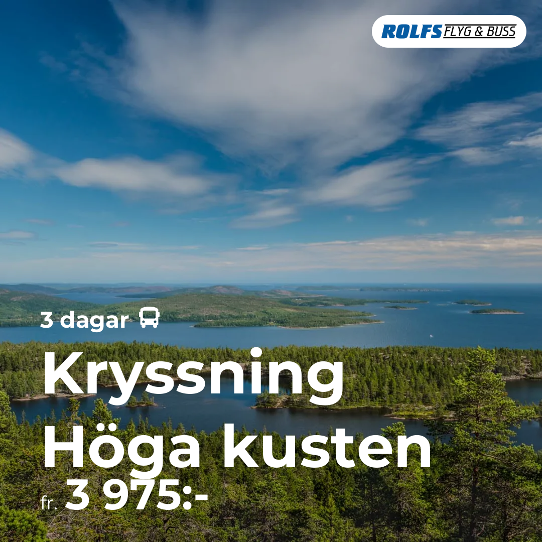 Kryssning Höga kusten - 3 dagar