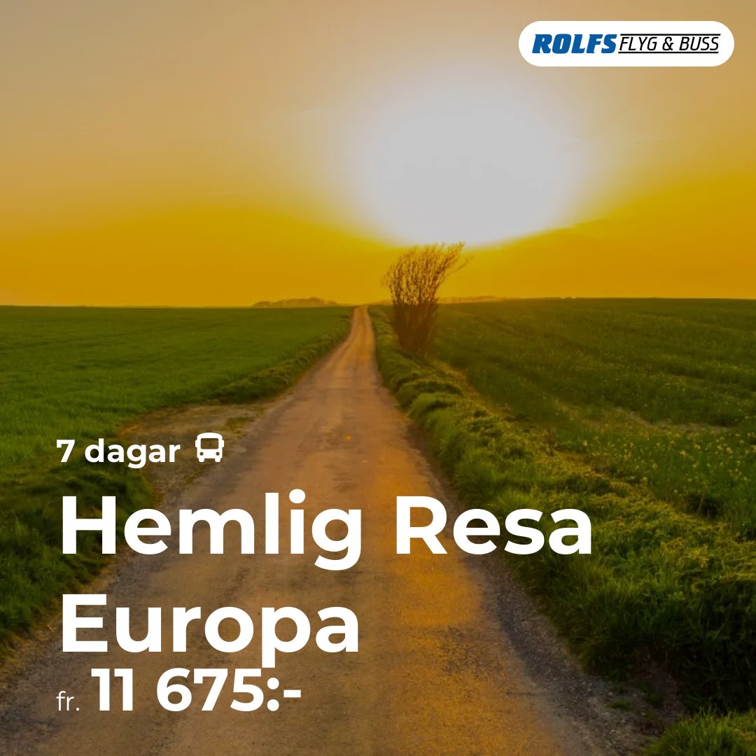 Hemlig Resa Europa - 7 dagar
